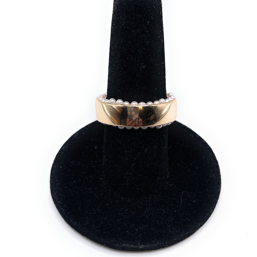 93528 Cookie Lee Gold band ring size 8